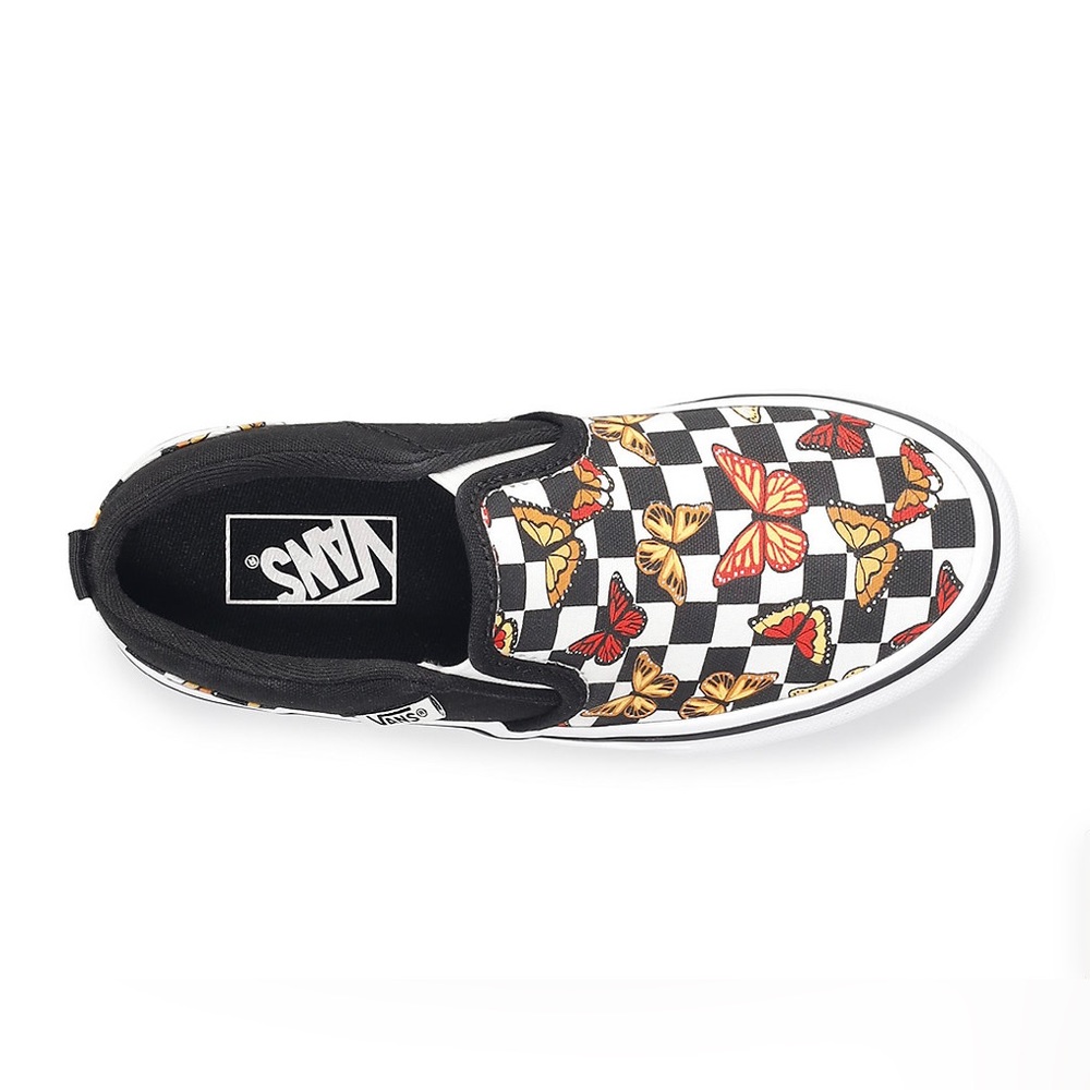 Vans  Asher Butterfly Girls' Slip-On Shoes size 6 new with box.  #11 - Picture 4 of 10